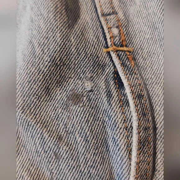 Denim Jacket with Peace Sign Embroidery - Picture 8 of 16